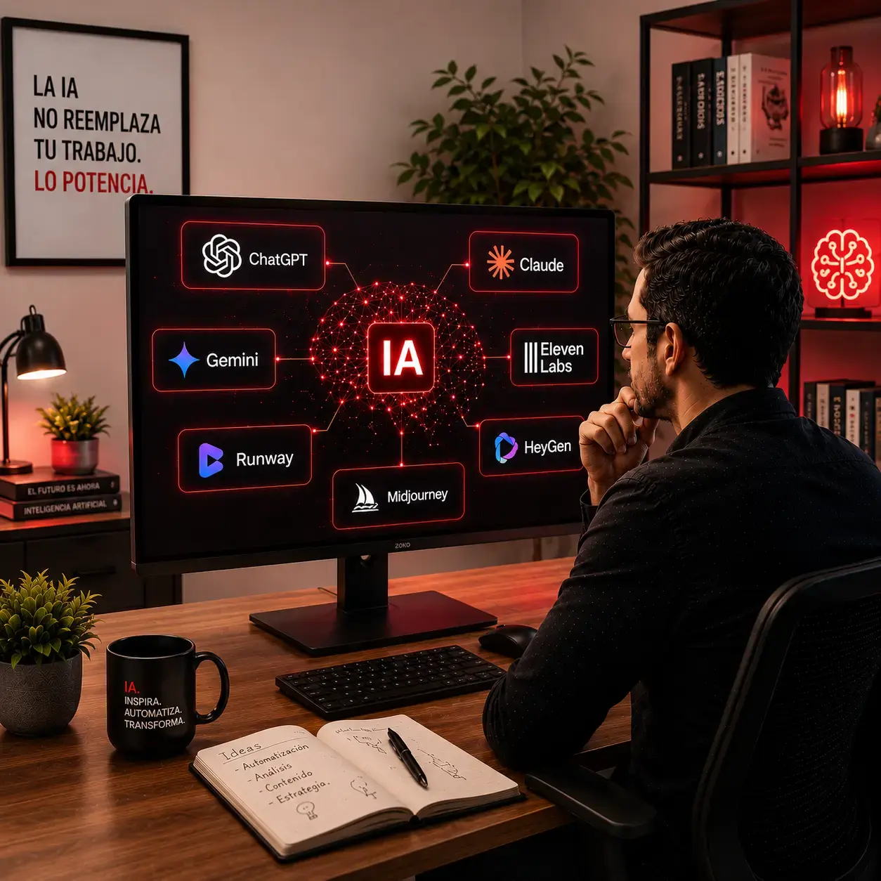Curso online sobre inteligencia artificial generativa para principiantes y profesionales que buscan dominar sus aplicaciones